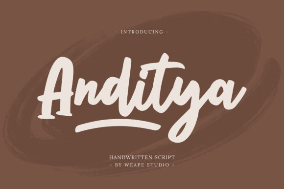 Anditya Handwritten Font: A Creative Choice for Crafters and Sellers