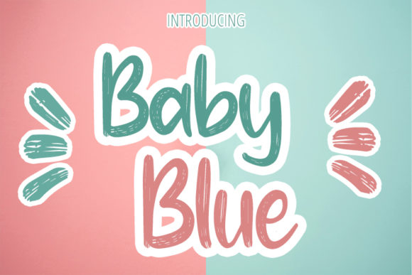 Baby Blue Typeface: A Handwritten Script for Modern Web Design