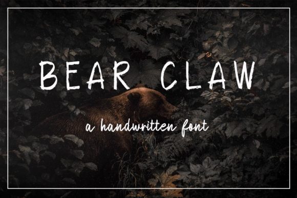 Bear Claw Typeface: Elevating Campaign Visuals with Bold Handwritten Style