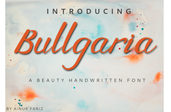 Bullgaria Handwritten Font: A Delicate Touch for Elegant Branding
