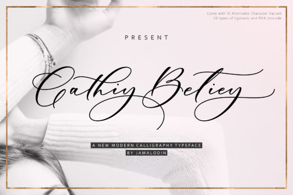 Cathiy Betiey: The Script Font That Elevates Campaign Visuals