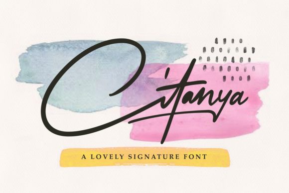 Citanya: A Handwritten Typeface for Modern Web Design