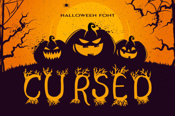 Cursed Handwritten Font: Elevating Halloween Web Design