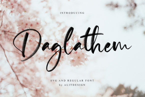Daglathem: A Brushed Handwritten Typeface for Timeless Brand Identity