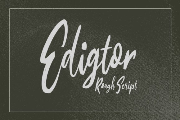 Edigtor: A Handwritten Font for Authentic Small Business Branding