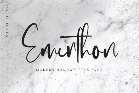 Emerthon: Elevating Web Design with Elegant Handwritten Typography