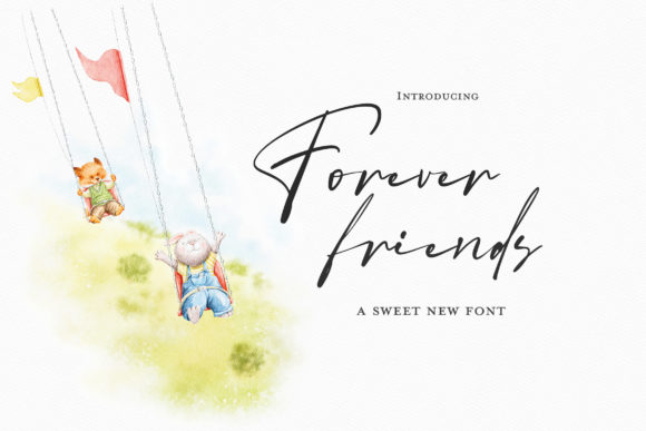 Forever Friends: The Handwritten Typeface for Scroll-Stopping Brand Identity