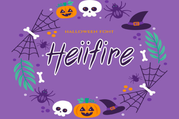 Heiifire: A Creepy-Perfect Script Font for Halloween Branding