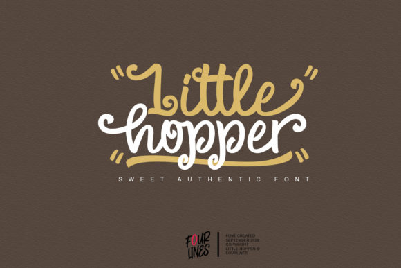 Little Hopper: A Quirky Handwritten Font for Authentic Brand Identity
