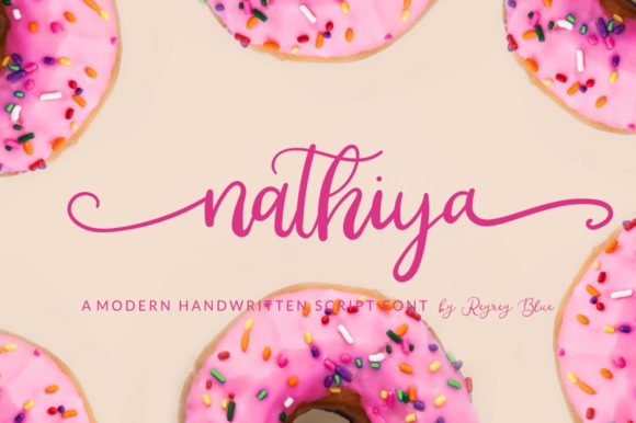 Nathiya: A Delicate Handwritten Typeface for Elegant Branding