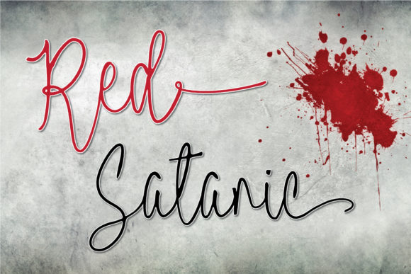 Red Satanic: The Script Font for Scroll-Stopping Visuals