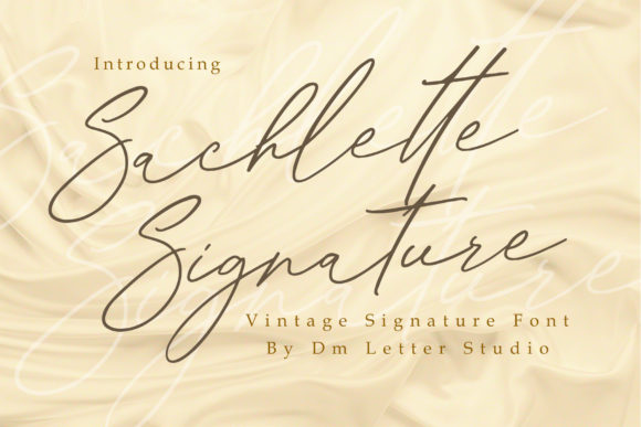 Sachlette Signature: A Modern Script Font for Editorial Elegance