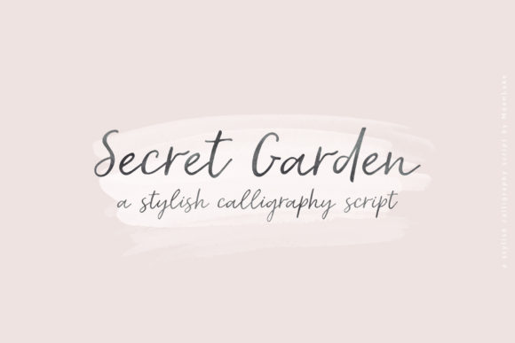 Secret Garden: A Handwritten Font for Elegant Brand Identity