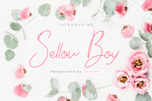 Sellow Boy Font Review: A Handwritten Typeface for Romantic Branding