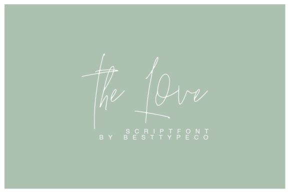 The Love: A Handwritten Typeface for Editorial Branding