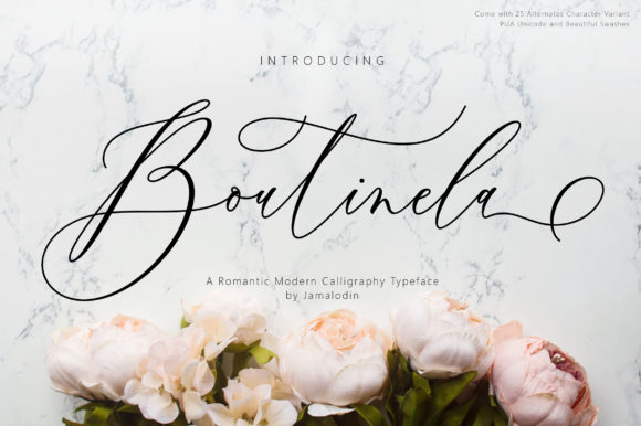 Upgrade Your Brand Identity With Boutinela Typeface